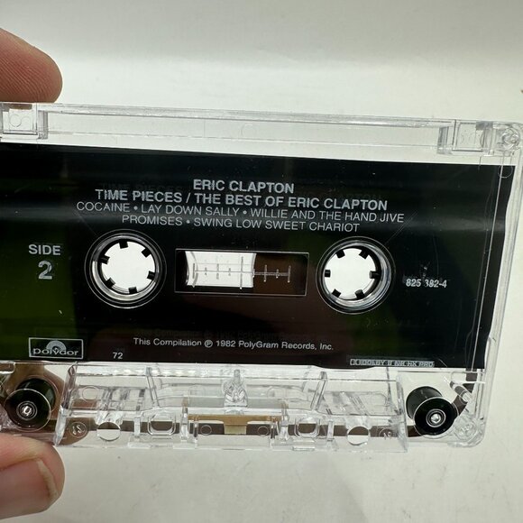 Eric Clapton Time Pieces: The Best Of Eric Clapton Cassette Tape 1982 Polydor Re - Picture 6 of 6